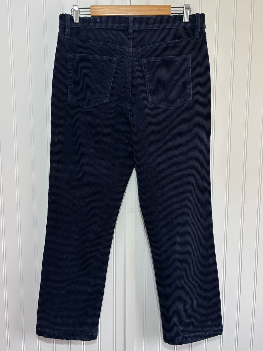 LOFT Women’s Navy Blue Corduroy Straight Leg Pants Size 10 / 30 - Picture 5 of 12